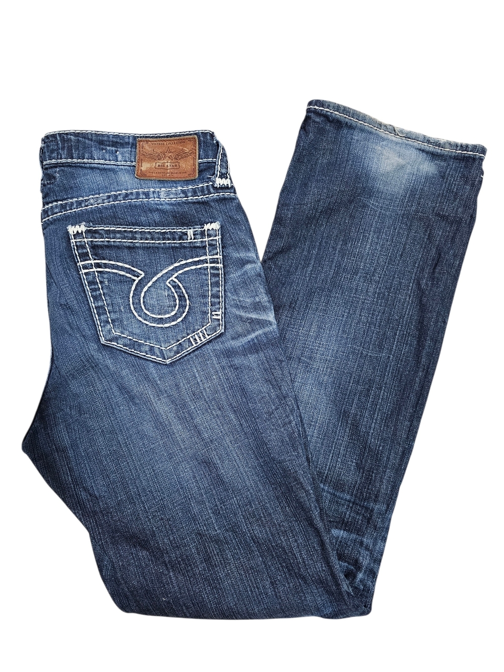 Big Star Women's Boot Cut Jeans in Dark Blue Wash